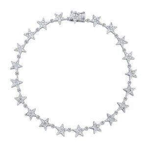 Bloom Diamond 14K (or 18k upon request) Yellow Gold Charm Bangle Bracelet